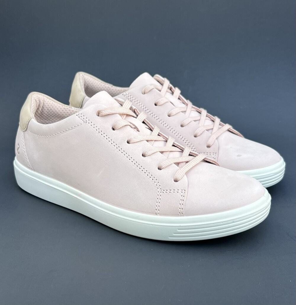 ECCO Classic Low Top Pink Leather Sneaker Women's Size 6-6.5 US